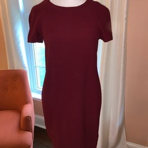 Nordstrom maroon shift dress